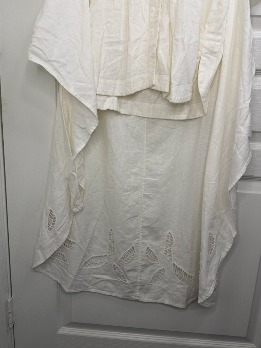 Free People White Linen -Front Convertible Mini/Maxi Dress- S- MSRP $228 - Picture 8 of 16